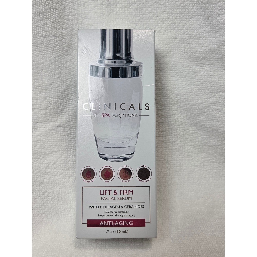 Clinicals By Spascriptions lift and firm facial Serum with Collagen Brand New